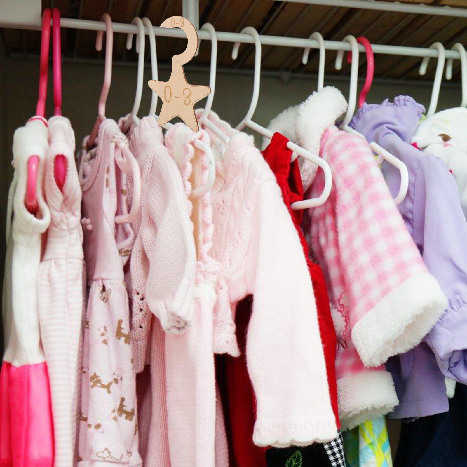 Baby Clothing Dividers - 7 Parça Bebek Kıyafet Dolabı Bölücüleri