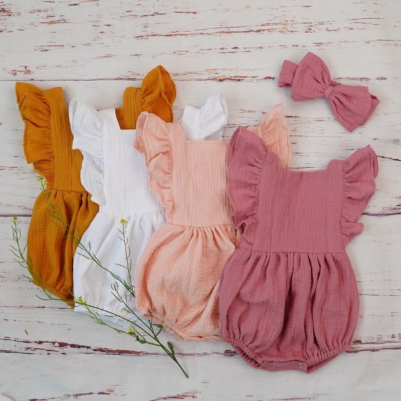 Baby Clothing Organic - Organik pamuk bebek kız giysileri yaz