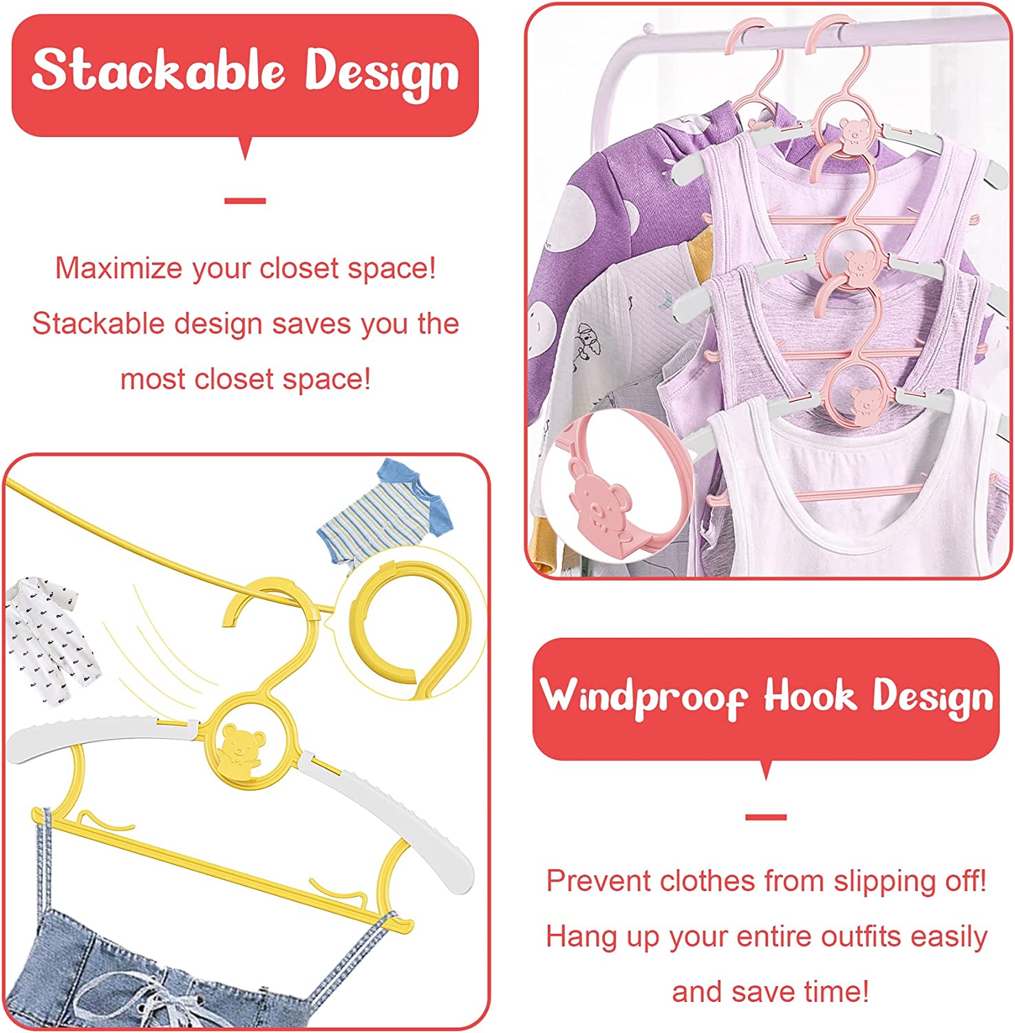 UNTIOR kaymaz Bebek Elbise Ask - Baby Clothing Hanging Rack incelemesi ve fiyatı